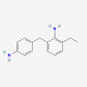molecular formula C15H18N2 B12659533 2-[(4-Aminophenyl)methyl]-6-ethylaniline CAS No. 85423-03-6