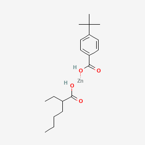 molecular formula C19H30O4Zn B12659547 (p-tert-Butylbenzoato)(2-ethylhexanoato)zinc CAS No. 85702-51-8