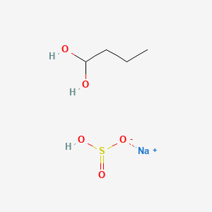 molecular formula C4H11NaO5S B12659555 Sulfurous acid, monosodium salt, mixt. with butanediol CAS No. 87558-75-6