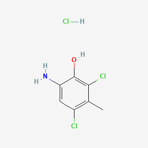 molecular formula C7H8Cl3NO B1265956 6-Amino-2,4-dichloro-3-methylphenol hydrochloride CAS No. 39549-31-0