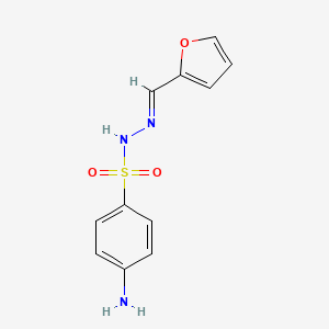molecular formula C11H11N3O3S B12659564 4-Amino-N'-(2-furylmethylene)benzenesulfonohydrazide CAS No. 5448-63-5