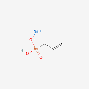 molecular formula C3H6AsNaO3 B12659605 Sodium hydrogen allylarsonate CAS No. 94278-22-5