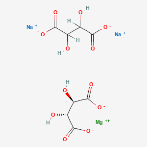 molecular formula C8H8MgNa2O12 B12659609 Magnesium disodium bis(R-(R*,R*))-tartrate CAS No. 527-34-4