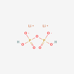 molecular formula H2Li2O7P2 B12659648 Dilithium dihydrogen diphosphate CAS No. 33943-47-4