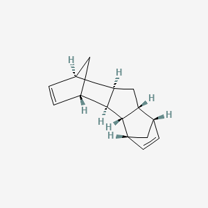 molecular formula C15H18 B12659650 (1S,2S,3S,4R,7S,8R,10R,11R)-pentacyclo[9.2.1.14,7.02,10.03,8]pentadeca-5,12-diene CAS No. 36806-65-2