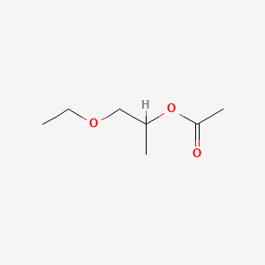 molecular formula C7H14O3<br>C2H5OCH2CH(CH3)OCOCH3<br>C7H14O3 B1265966 2-乙酰氧基-1-乙氧基丙烷 CAS No. 54839-24-6