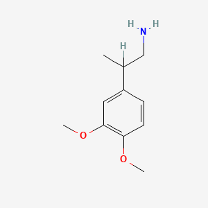 molecular formula C11H17NO2 B1265967 3,4-Dimethoxy-beta-methylphenethylamine CAS No. 55174-61-3