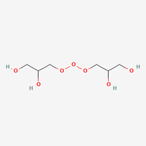 molecular formula C6H14O7 B12659685 1,1'-Oxybisglycerol CAS No. 94158-53-9