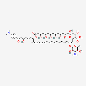 molecular formula C59H88N2O19 B12659696 Aureofungin A CAS No. 63278-45-5