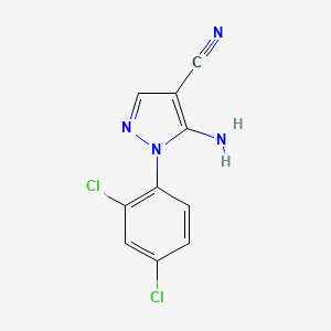B1265970 1H-pyrazole-4-carbonitrile, 5-amino-1-(2,4-dichlorophenyl)- CAS No. 58791-79-0