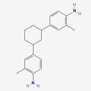 molecular formula C20H26N2 B12659707 4,4'-(Cyclohexane-1,3-diyl)di-o-toluidine CAS No. 71617-21-5