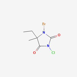 molecular formula C6H8BrClN2O2 B1265972 1-Bromo-3-chloro-5-ethyl-5-methylhydantoin CAS No. 89415-46-3
