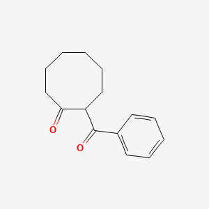 molecular formula C15H18O2 B12659735 2-Benzoylcyclooctanone CAS No. 50733-83-0