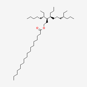 molecular formula C42H84O2 B12659740 [(3S,4S,8R)-8-ethyl-3-[(3S)-octan-3-yl]-4-propylundecyl] octadecanoate 