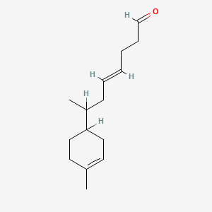 molecular formula C15H24O B12659741 7-(4-Methyl-3-cyclohexen-1-yl)oct-4-enal CAS No. 83878-06-2