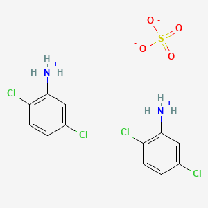 molecular formula C12H12Cl4N2O4S B12659745 Bis(2,5-dichloroanilinium) sulphate CAS No. 71463-48-4
