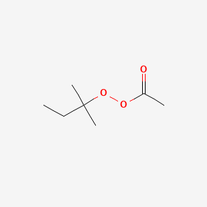 molecular formula C7H14O3 B12659768 Ethaneperoxoic acid, 1,1-dimethylpropyl ester CAS No. 690-83-5