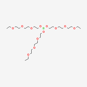 molecular formula C24H51BO12 B12659774 Tris(2-(2-(2-ethoxyethoxy)ethoxy)ethyl) borate CAS No. 30989-07-2