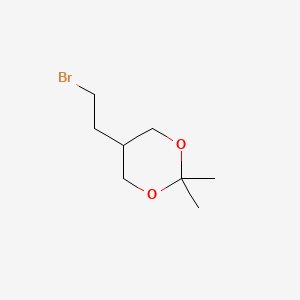 molecular formula C8H15BrO2 B1265978 5-(2-Bromoethyl)-2,2-dimethyl-1,3-dioxane CAS No. 97845-58-4