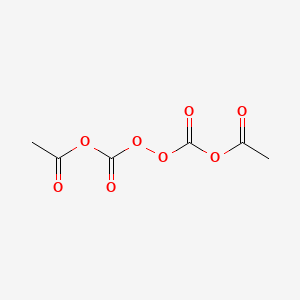 molecular formula C6H6O8 B12659780 Diacetic peroxydicarbonic dianhydride CAS No. 71463-46-2