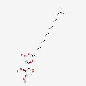 molecular formula C22H42O6 B12659790 Sorbitan, monoisohexadecanoate CAS No. 97635-38-6