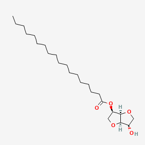 molecular formula C24H44O5 B12659799 [(3S,3aR,6R,6aR)-3-hydroxy-2,3,3a,5,6,6a-hexahydrofuro[3,2-b]furan-6-yl] octadecanoate CAS No. 26545-77-7