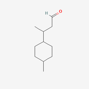 molecular formula C11H20O B12659817 beta,4-Dimethylcyclohexanepropionaldehyde CAS No. 70964-95-3