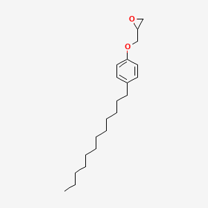 molecular formula C21H34O2 B12659830 [(p-Dodecylphenoxy)methyl]oxirane CAS No. 34649-59-7