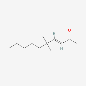 molecular formula C12H22O B12659864 5,5-Dimethyl-3-decen-2-one CAS No. 94135-96-3