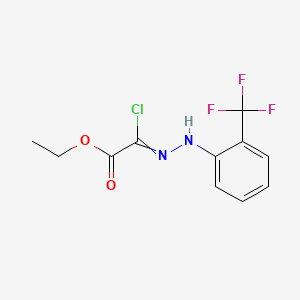 Ethyl 2-chloro-2-[[2-(trifluoromethyl)phenyl]hydrazinylidene]acetate