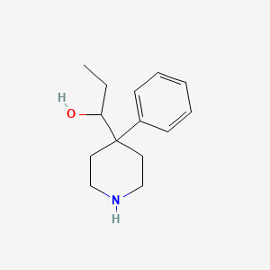 molecular formula C14H21NO B12659876 alpha-Ethyl-4-phenylpiperidine-4-methanol CAS No. 83763-29-5