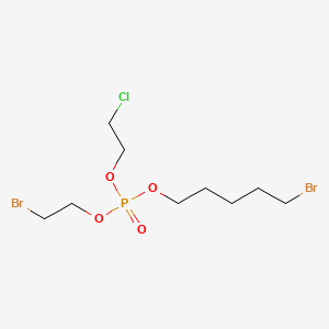 molecular formula C9H18Br2ClO4P B12659882 Bromoethyl bromopentyl chloroethyl phosphate CAS No. 84282-27-9