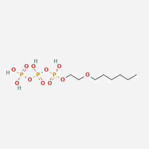 molecular formula C8H21O11P3 B12659913 Triphosphoric acid, 2-(hexyloxy)ethyl ester CAS No. 69011-13-8