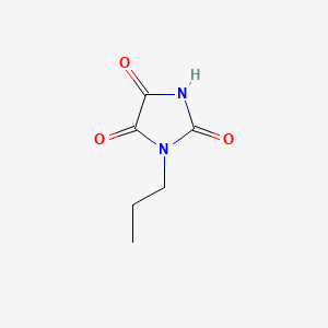 molecular formula C6H8N2O3 B1265992 1-Propylimidazolidine-2,4,5-trione CAS No. 40408-38-6