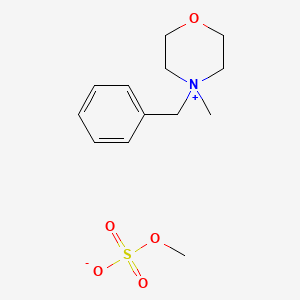 molecular formula C13H21NO5S B12659930 4-Benzyl-4-methylmorpholinium methyl sulphate CAS No. 58093-31-5
