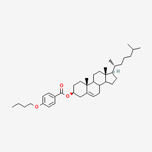 molecular formula C38H58O3 B12659943 Cholest-5-en-3beta-yl p-butoxybenzoate CAS No. 41484-52-0
