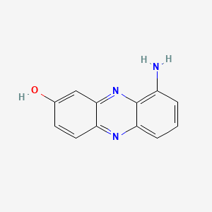 molecular formula C12H9N3O B12659958 9-Aminophenazin-2-ol CAS No. 71662-30-1