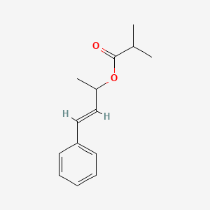 molecular formula C14H18O2 B12659963 1-Methyl-3-phenylallyl isobutyrate CAS No. 85665-80-1