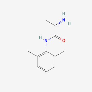 molecular formula C11H16N2O B12660059 Propanamide, 2-amino-N-(2,6-dimethylphenyl)-, (S)- CAS No. 53984-75-1