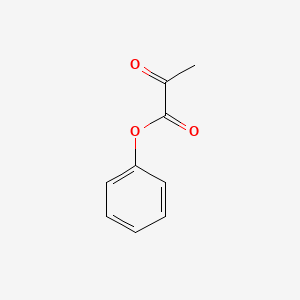 molecular formula C9H8O3 B12660080 Pyruvic acid, phenyl ester CAS No. 2149-49-7