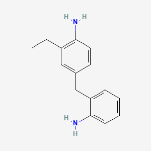 molecular formula C15H18N2 B12660088 4-((2-Aminophenyl)methyl)-2-ethylaniline CAS No. 85423-04-7