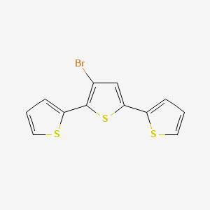 molecular formula C12H7BrS3 B1266009 3'-Bromo-2,2':5',2''-terthiophene CAS No. 105125-00-6