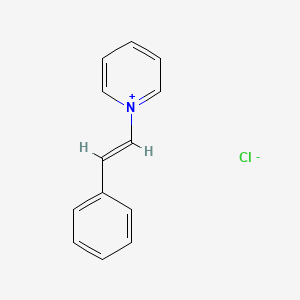 molecular formula C13H12ClN B12660094 Styrylpyridinium chloride CAS No. 26489-22-5