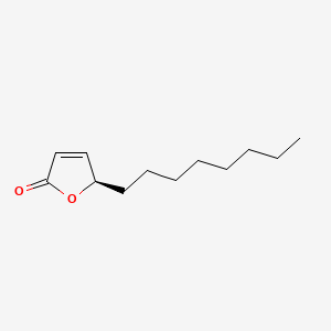 molecular formula C12H20O2 B12660148 (R)-5-Octylfuran-2(5H)-one CAS No. 74841-72-8