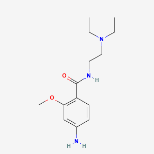 molecular formula C14H23N3O2 B1266016 4-Amino-n-[2-(diethylamino)ethyl]-2-methoxybenzamide CAS No. 3761-48-6