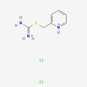 molecular formula C7H11Cl2N3S B12660165 2-(2-Pyridiniomethyl)isothiouronium dichloride CAS No. 1822-49-7