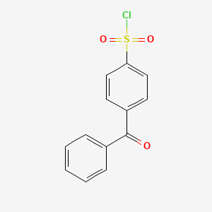 molecular formula C13H9ClO3S B12660178 Benzenesulfonyl chloride, 4-benzoyl- CAS No. 17318-70-6