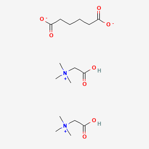 molecular formula C16H32N2O8 B12660215 Bis((carboxymethyl)trimethylammonium) adipate CAS No. 89713-95-1