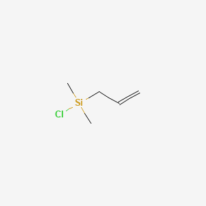 molecular formula C5H11ClSi B1266022 烯丙基(氯)二甲基硅烷 CAS No. 4028-23-3