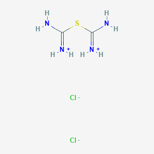 molecular formula C2H8Cl2N4S B12660252 Thiodiformamidinium dichloride CAS No. 29510-13-2